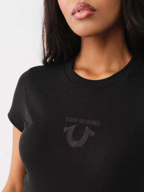 black and grey true religion shirt