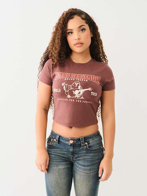 CAMISETA PEQUEÑA CON LOGOTIPO DE GIRA MUNDIAL