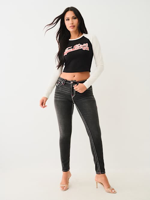 HALLE SUPER T MID RISE SUPER SKINNY JEAN