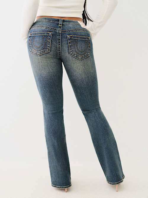 BECCA MOTO LOW RISE BOOTCUT JEAN
