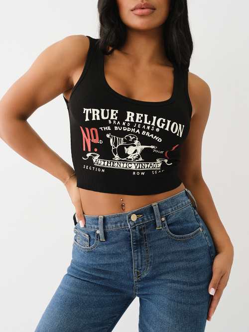HERITAGE LOGO CROP TANK