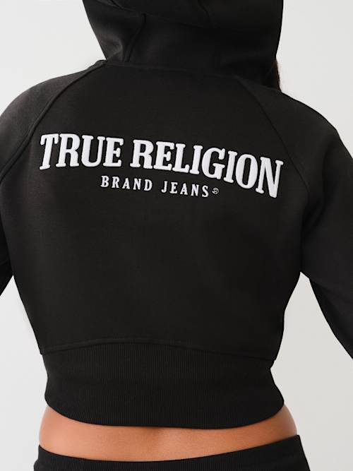 EMBROIDERED LOGO ZIP TRACK JACKET