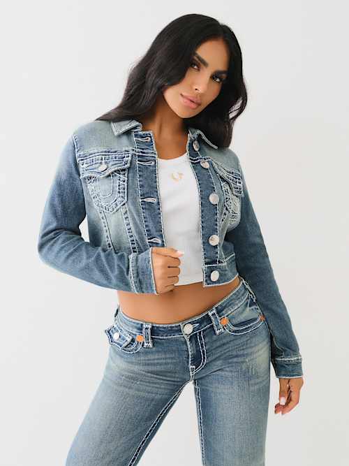 ДЖИНСОВАЯ КУРТКА SUPER T CROP