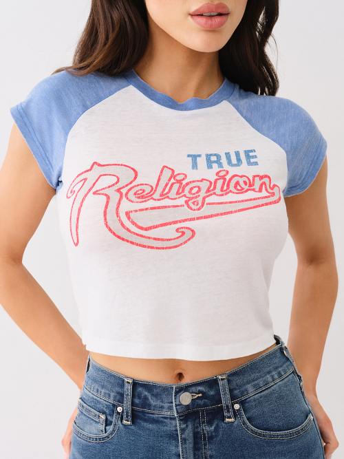 CAMISETA PEQUEÑA BURNOUT CON LOGOTIPO