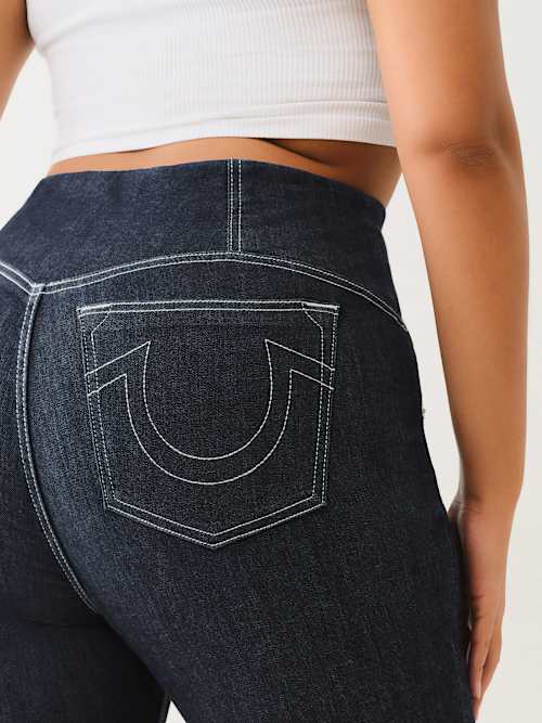 ПЛЮС ПО-НАСТОЯЩЕМУ СТЯНУТЫЕ ОБТЯГИВАЮЩИЕ ДЖИНСЫ JENNIE С ВЫСОКОЙ ПОСАДКОЙ