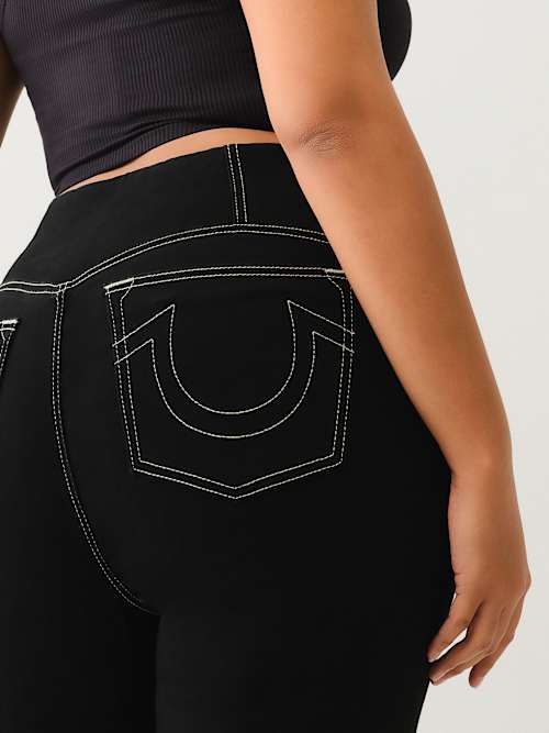 ПЛЮС ПО-НАСТОЯЩЕМУ СТЯНУТЫЕ ДЖИНСЫ BECCA HIGH RISE BOOTCUT JEAN