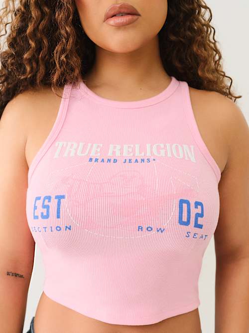 RIBBED BUDDHA LOGO TANK