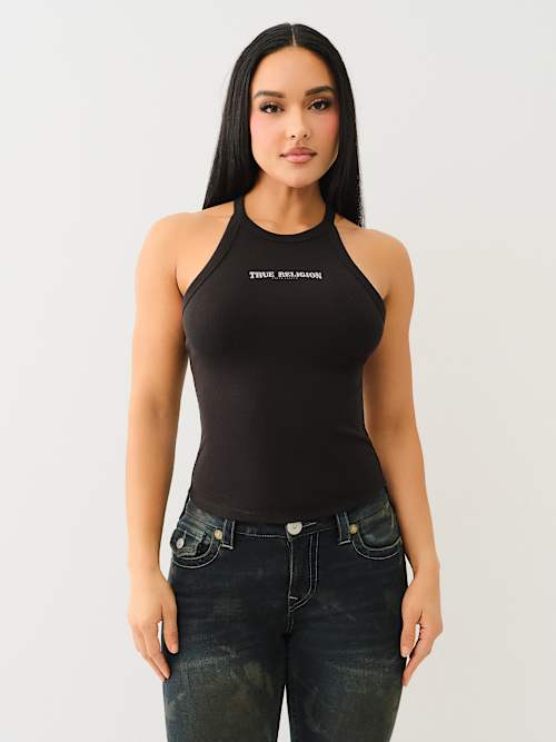 WORLD TOUR BUDDHA HALTER TANK