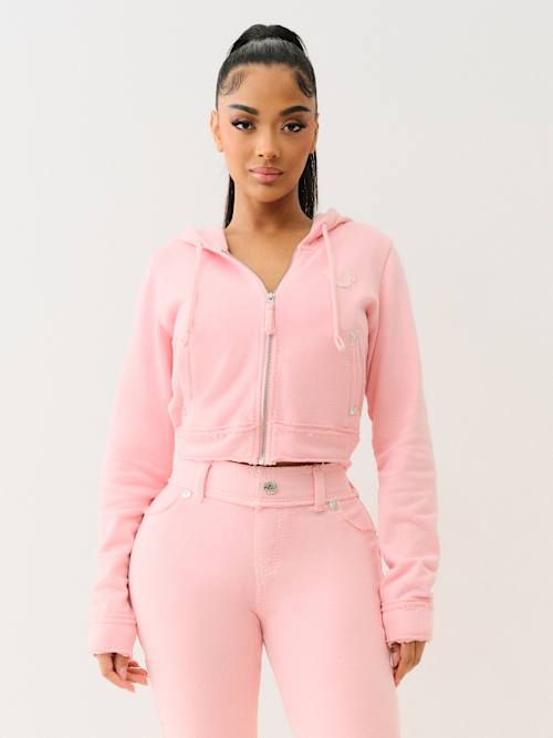 RAW EDGE BIG T SHRUNKEN HOODIE