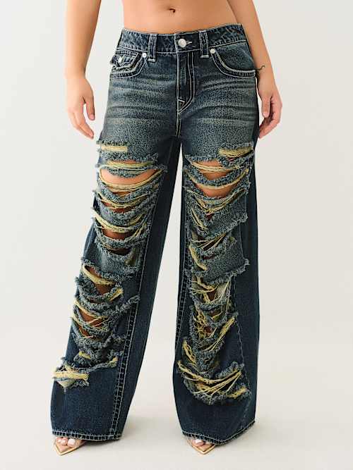 JESSIE SUPER DESTROYED BAGGY JEAN