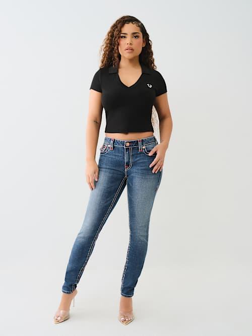 JENNIE MID RISE SUPER T CURVY SKINNY JEAN