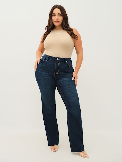 PLUS BILLIE MID RISE STRAIGHT JEAN