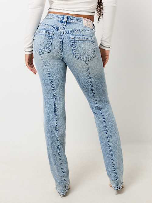 BILLIE MID RISE MOTO STRAIGHT JEAN