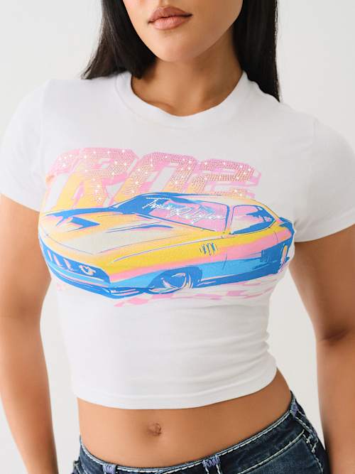 CRYSTAL RACING BABY TEE