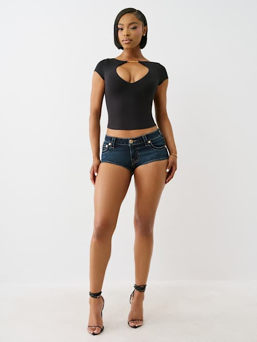 LOGO CHARM KEYHOLE TOP