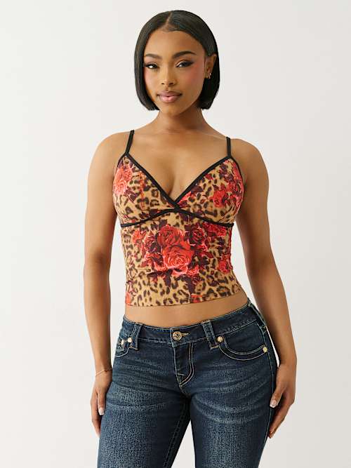 LEOPARD CAMI TOP