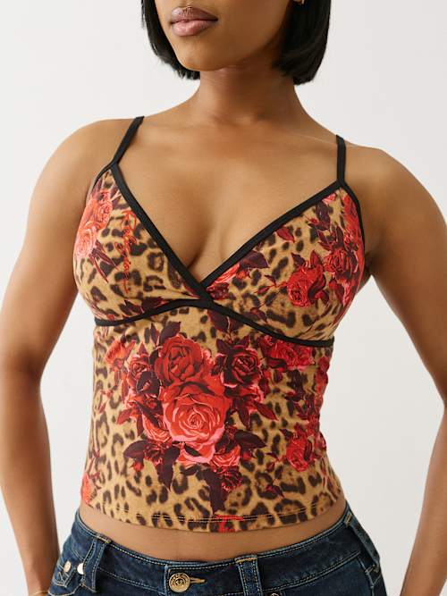 LEOPARD CAMI TOP