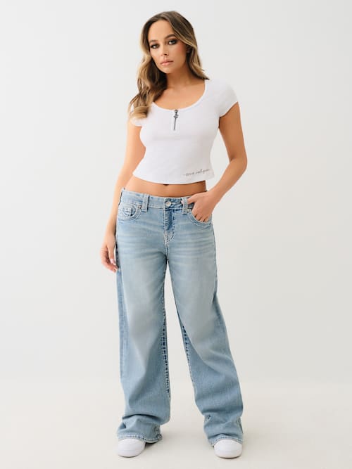 BOBBI MID RISE BIG T BAGGY JEAN