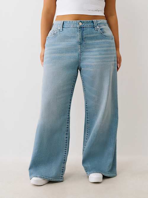 PLUS BOBBI BIG T MID RISE BAGGY JEAN