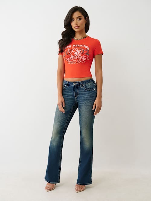 BECCA MID RISE BOOTCUT JEAN