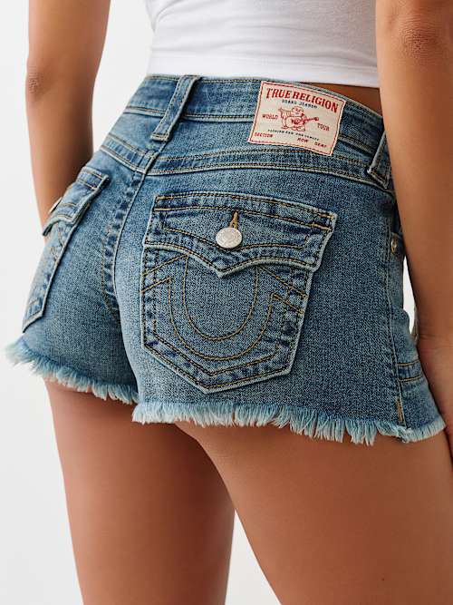 BUTTON FLY MID RISE SHORT