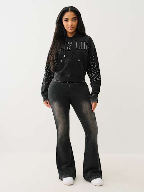 VINTAGE LOW RISE FLARE SWEAT PANT