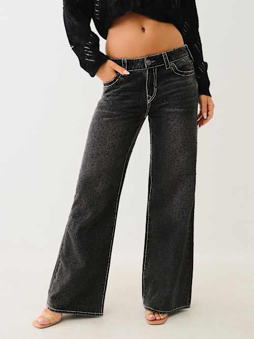 BOBBI CRYSTAL BIG T BAGGY JEAN