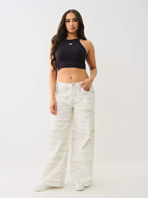 JESSIE MID RISE BIG T BAGGY JEAN