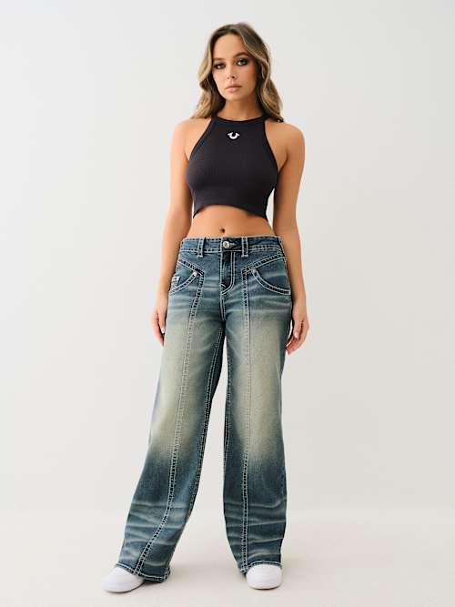 BOBBI MID RISE BIG T BAGGY JEAN