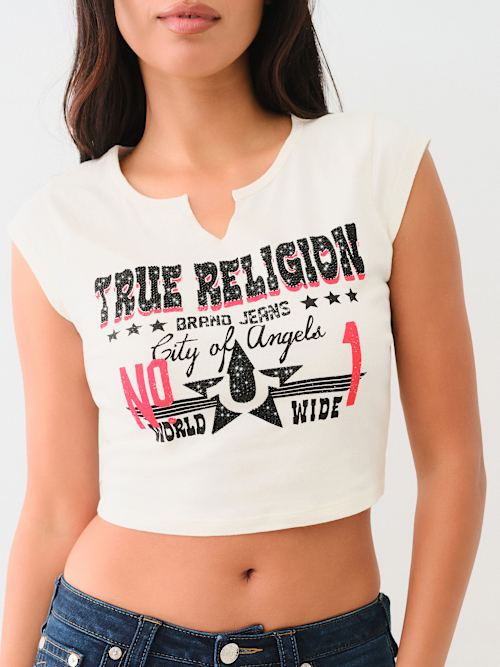 【TRUE RELIGION】★Tシャツ★ 'I LOVE TRUE RELIGION' BABY TEE I LOVE TRUE RELIGION' BABY TEE | True Religion