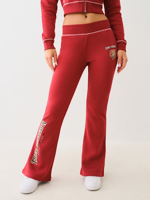 CRYSTAL TIGER FLARED SWEAT PANT