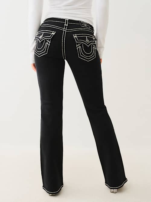 ДЖИНСОВАЯ ФУТБОЛКА BECCA SUPER T СО СРЕДНЕЙ ПОСАДКОЙ И УКОРОЧЕННЫМИ БОТИНКАМИ