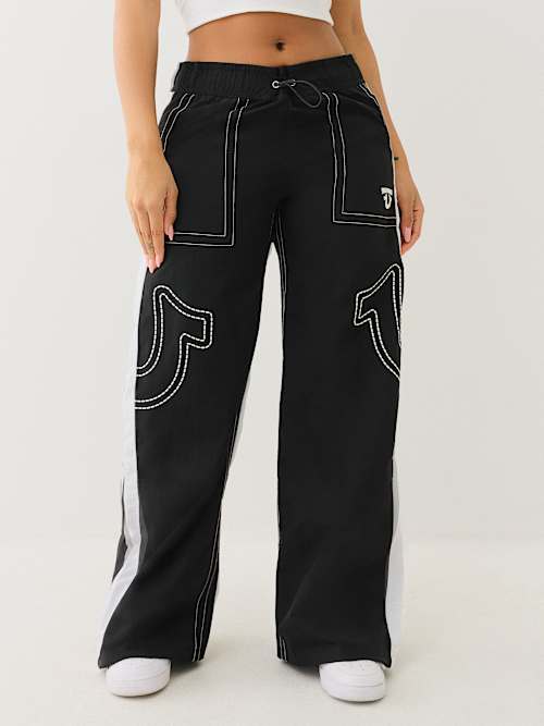 HORSESHOE BIG T NYLON TRACK PANT