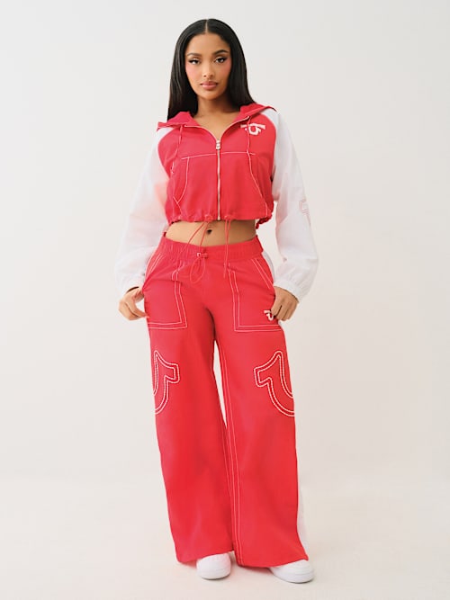 HORSESHOE BIG T NYLON TRACK PANT