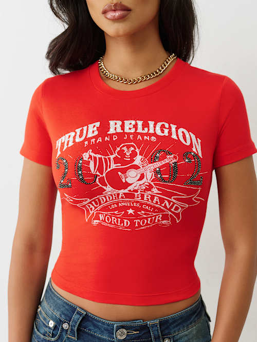 CRYSTAL OG WORLD TOUR BUDDHA BABY TEE