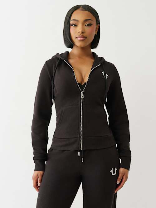LUREX EMBROIDERED WORLD TOUR ZIP HOODIE
