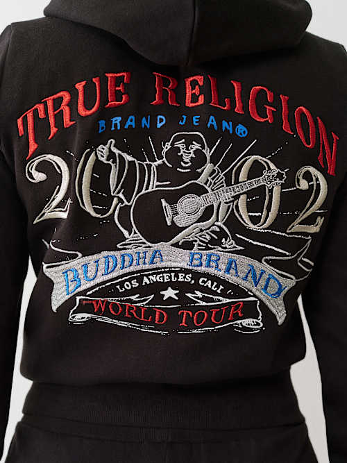 LUREX EMBROIDERED WORLD TOUR ZIP HOODIE