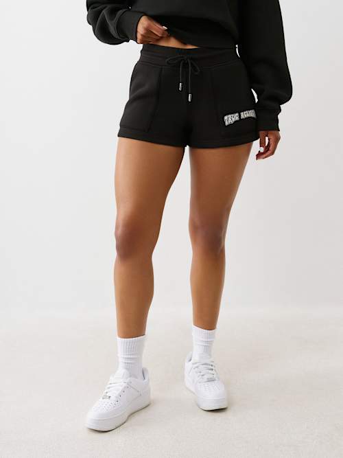 LOGO APPLIQUE SWEAT SHORT
