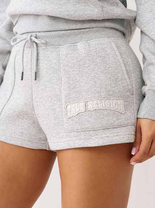 LOGO APPLIQUE SWEAT SHORT