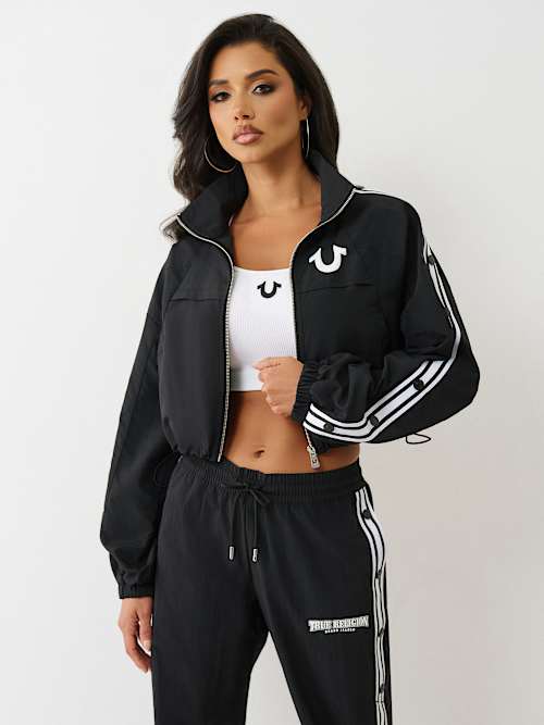 SHRUNKEN NYLON TRACK JACKET