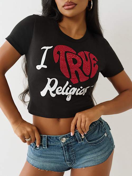 'I LOVE TRUE RELIGION' BABY TEE