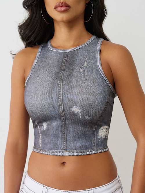 INDIGO TERRY INDIGO TANK