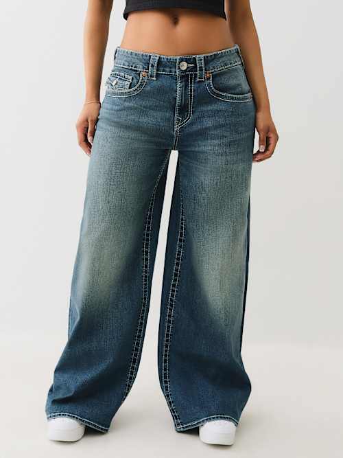 JESSIE WINGED BIG T BAGGY JEAN