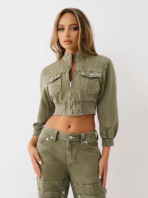 VINTAGE BIG T CROPPED CARPENTER JACKET