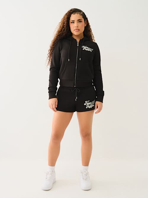 CRYSTAL WING SWEAT SHORT