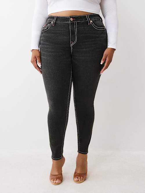 PLUS JENNIE MID RISE BIG T CURVY SKINNY JEAN