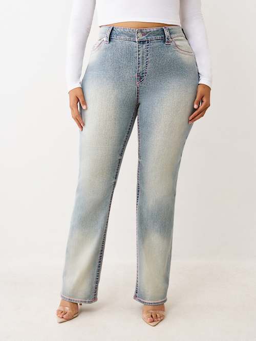 PLUS BILLIE MID RISE BIG T STRAIGHT JEAN