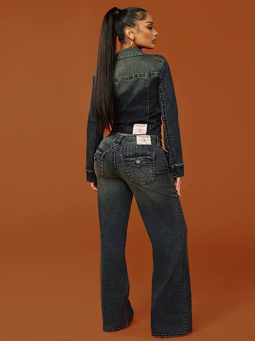 io着用　usa製true religion denim 28×33 brown Designer Jeans | True Religion