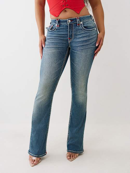 BECCA MID RISE SUPER T BOOTCUT JEAN