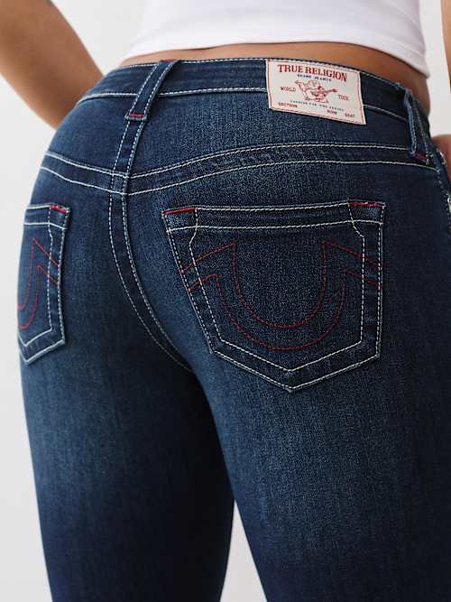 BECCA MID RISE BIG T BOOTCUT JEAN